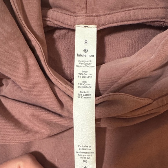 Mauve LuluLemon scuba hoodie - Picture 2 of 2